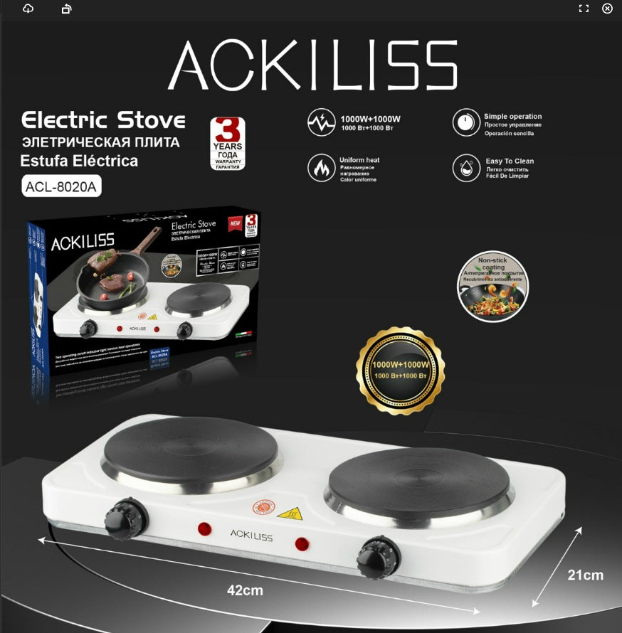 European Standard Electric Stove for Home Use Enclosed Electric Stove Insulated Dual Burner Constant Temperature Universal Electric Stove - 图片 8