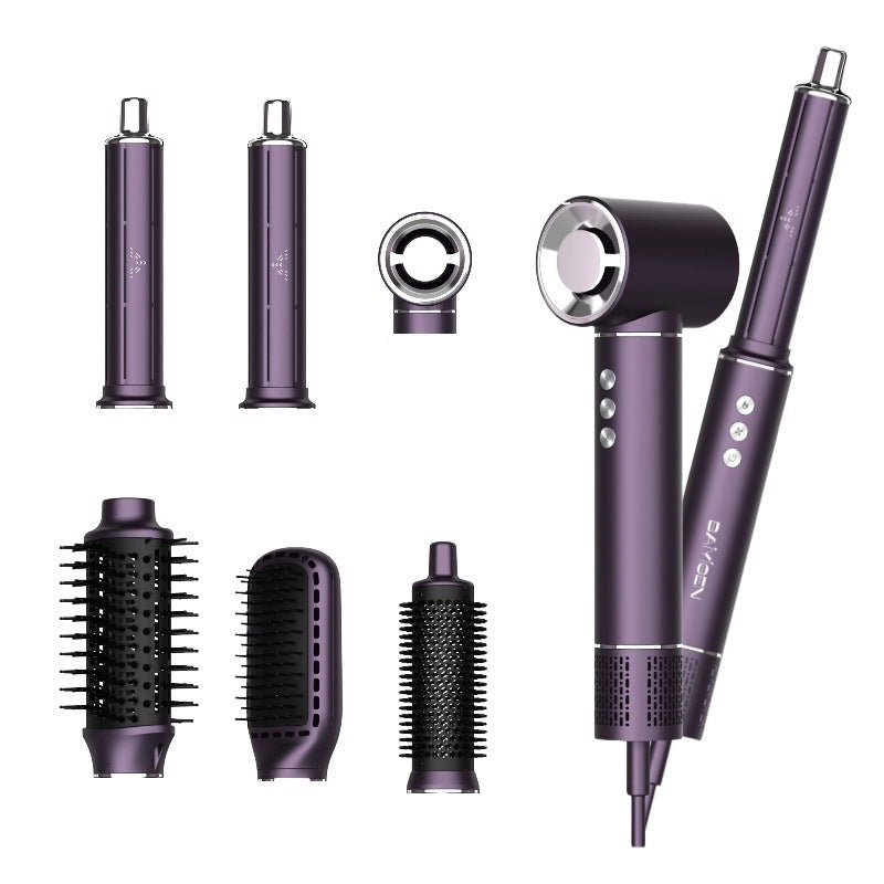 фeH Hair Dryer Household High Power High Speed Hair Dryer Fully Automatic Curling Iron 7-in-1 Negative Ion Hair Dryer - 图片 15