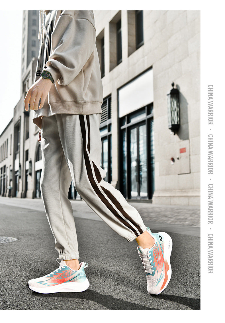 New Summer Lightweight Wear-resistant Men's Running Shoes Carbon Plate Non-slip Sports Shoes Casual Fashion Shoes - 图片 18