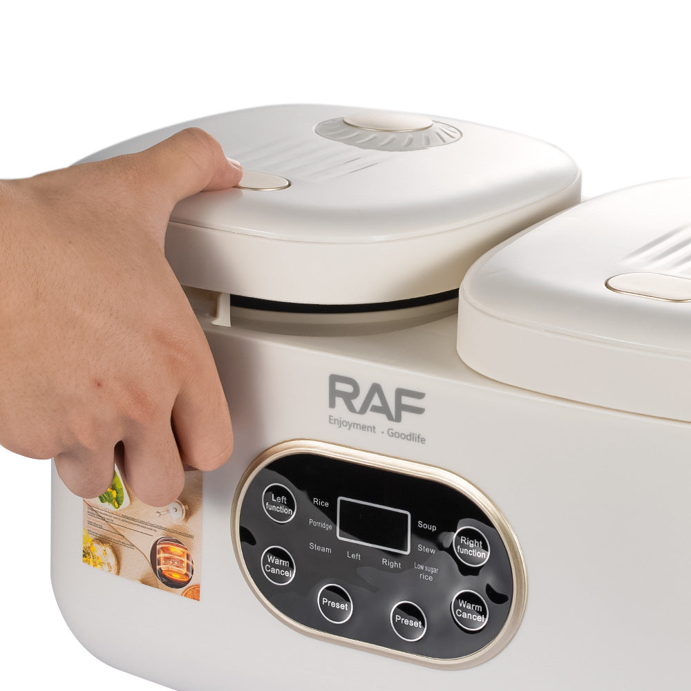 RAF European Standard Rice Cooker Smart2L Fully Automatic Health Care Household Stainless Steel Double Pot Multi-Functional R.5419 - 图片 16