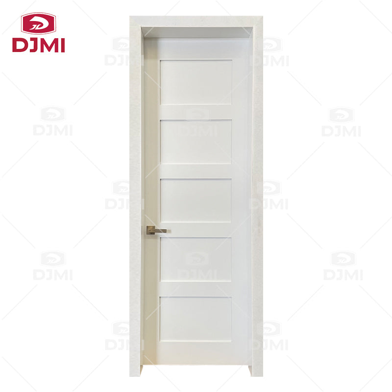 China Style Victorian Shaker Door 4 Panel Shaker Internal Door Internal Primed Flat Victorian Shaker 4 Panel Door - 图片 4