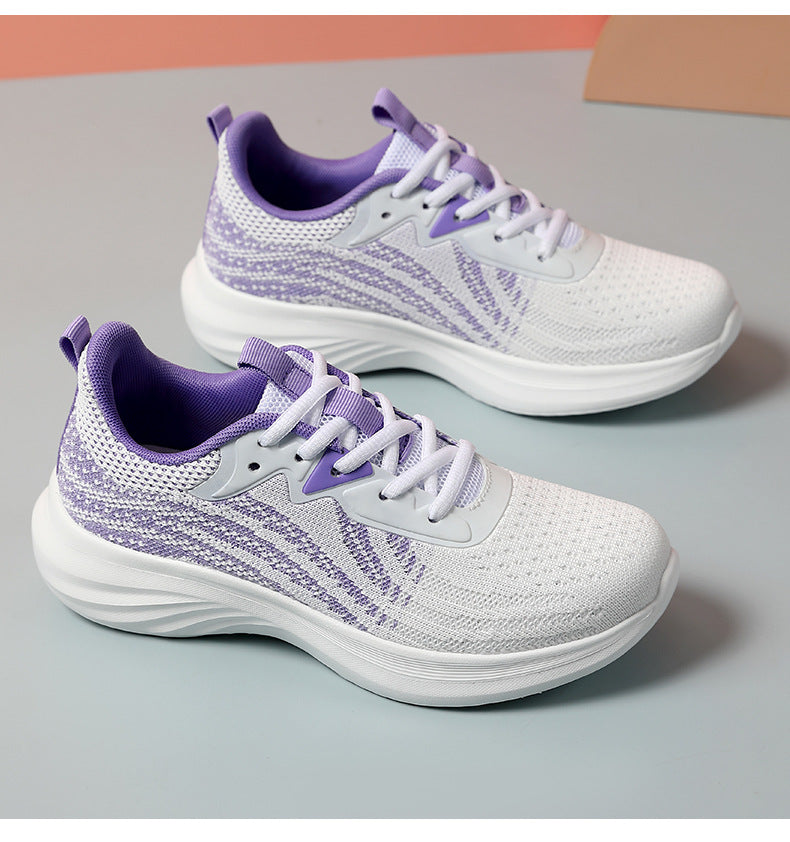 Plus Size Women's Shoes Mesh Breathable Sports Shoes Casual Shoes Lightweight Student Running Shoes Soft Sole Travel Shoes - 图片 40