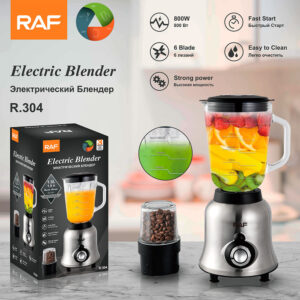 RAF European Standard Blender for Baby Food, Soy Milk, and Fruit Juice and Ice Blender Multi-Functional Food Processor