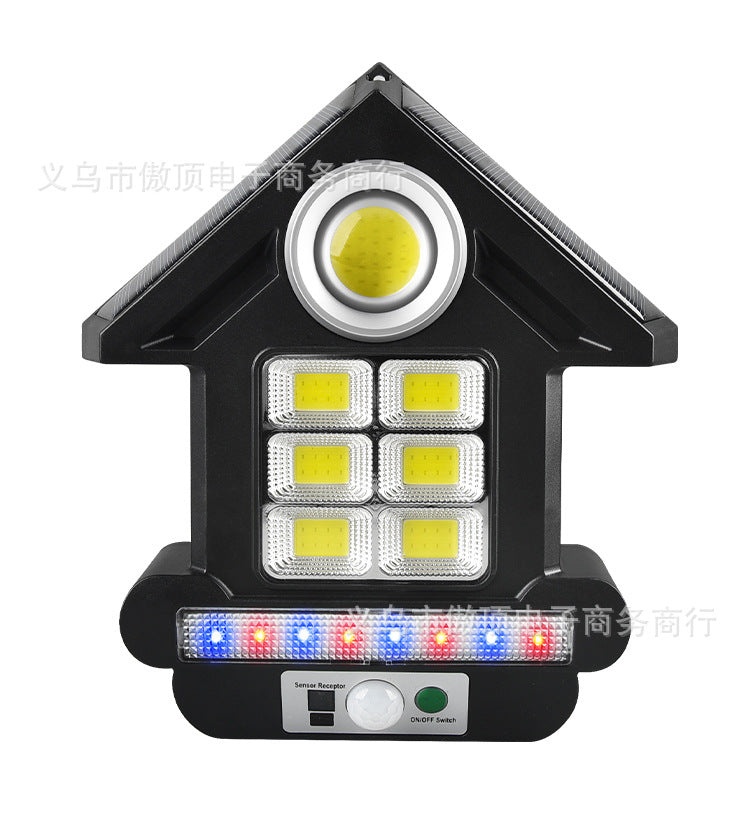 Solar Street Light Human Body Sensing Small Wall Light with Remote Control Garden Light COB Security Light Waterproof Garden Light - 图片 10