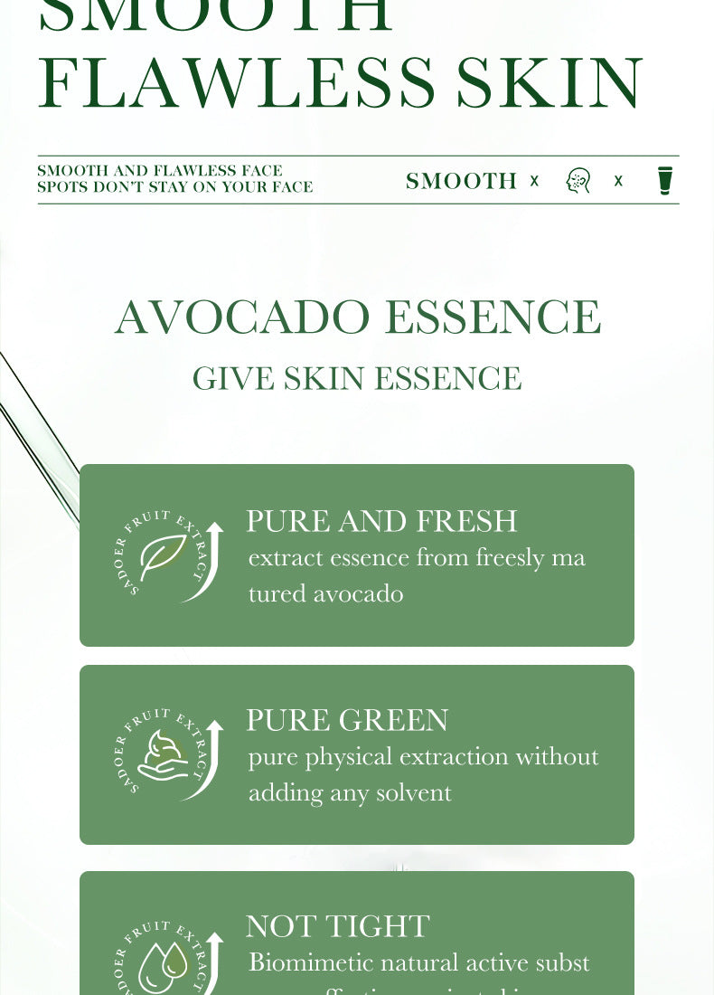 Avocado Skincare Set SADOER Cleansing, moisturizing and moisturizing six-piece set foreign trade wholesale - 图片 16