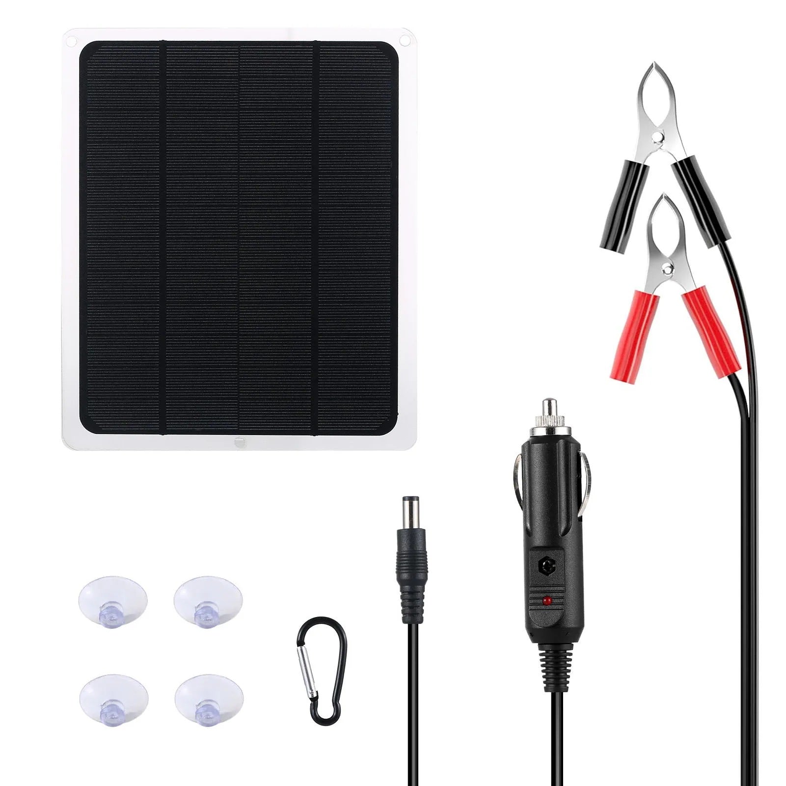 20W Monocrystalline Charging Car Flexible Solar Panel Yacht Charger Outdoor Charger - 图片 8