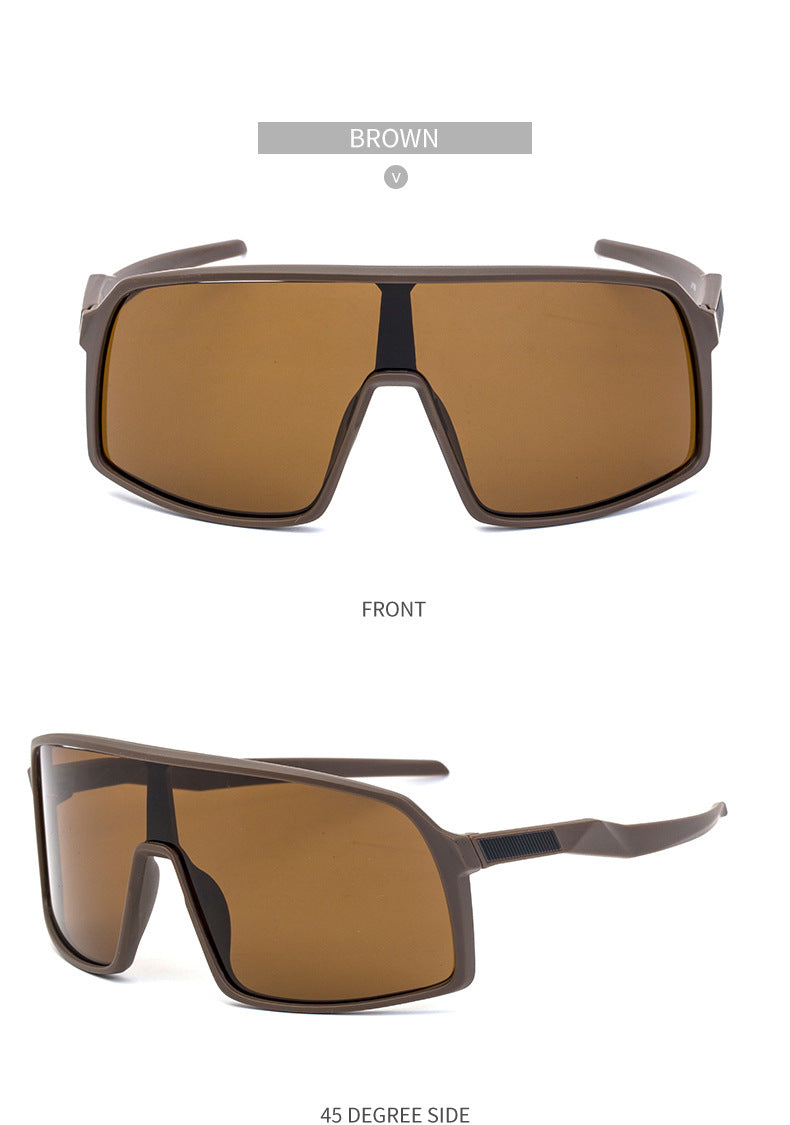 New Colorful Cycling Glasses for Men1998One-piece sunglasses European and American fashion outdoor sports sunglasses - 图片 49