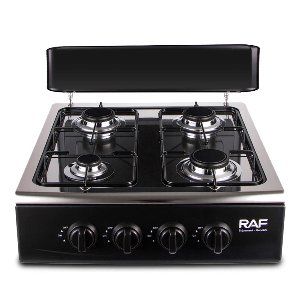 RAF Hot Sale Gas Four-Burner Stove Panel Household Low Energy Liquefied Gas Tabletop Flameout Protection Glass Rotating Flame - 图片 14