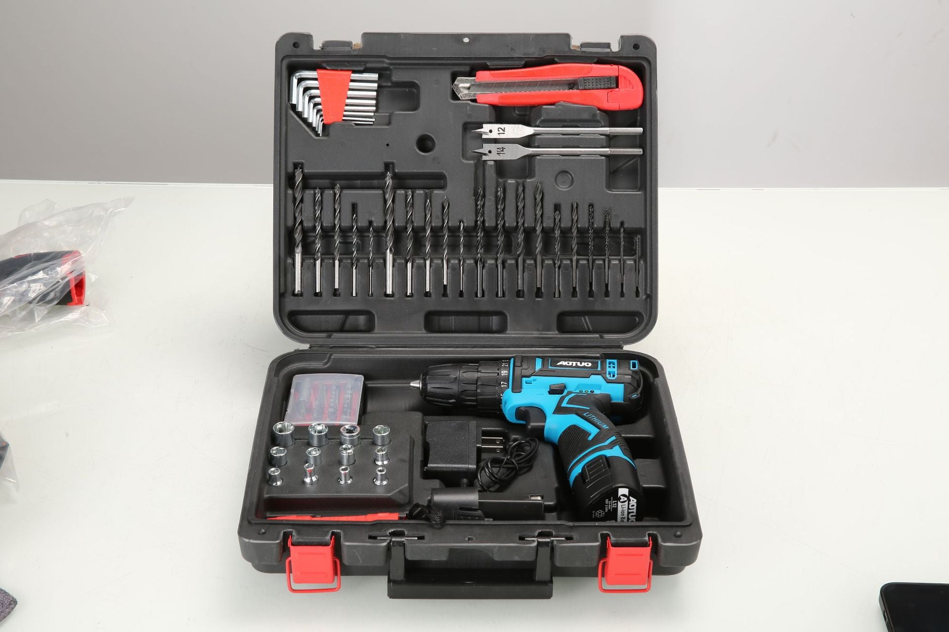 Electric Tool Set Brushless Electric Wrench Lithium Battery Angle Grinder Two-Piece Set Rechargeable Auto Repair Household Impact Drill - 图片 7