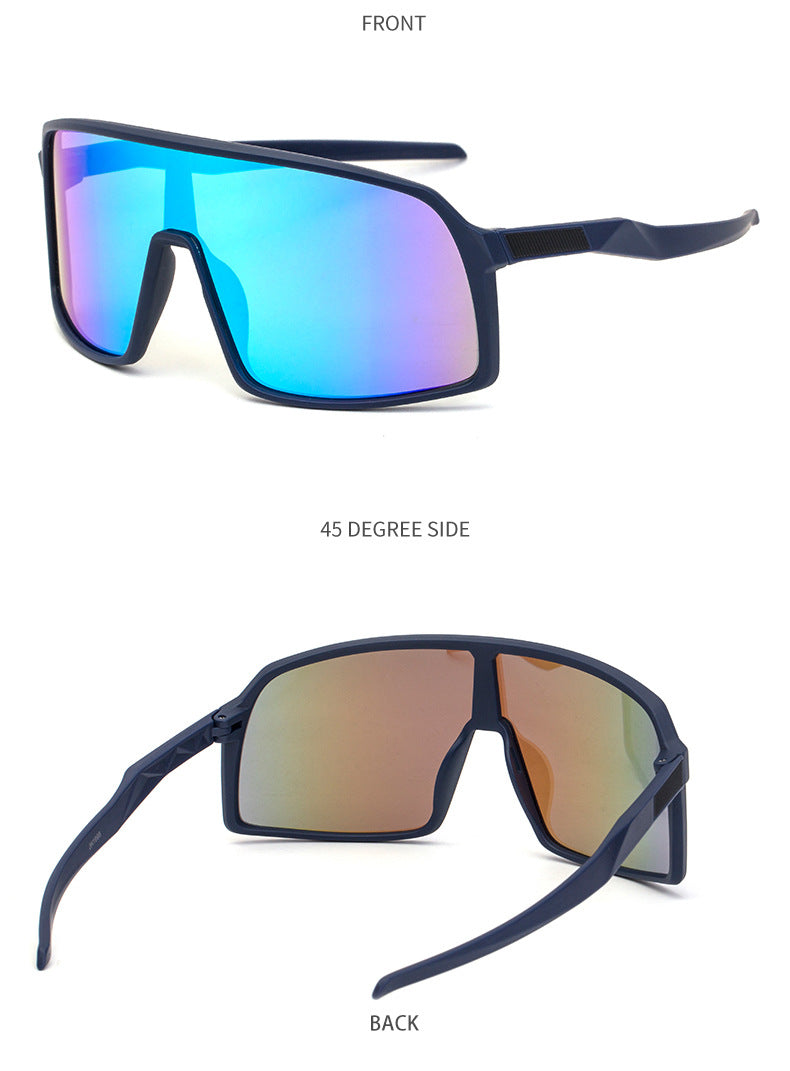New Colorful Cycling Glasses for Men1998One-piece sunglasses European and American fashion outdoor sports sunglasses - 图片 41