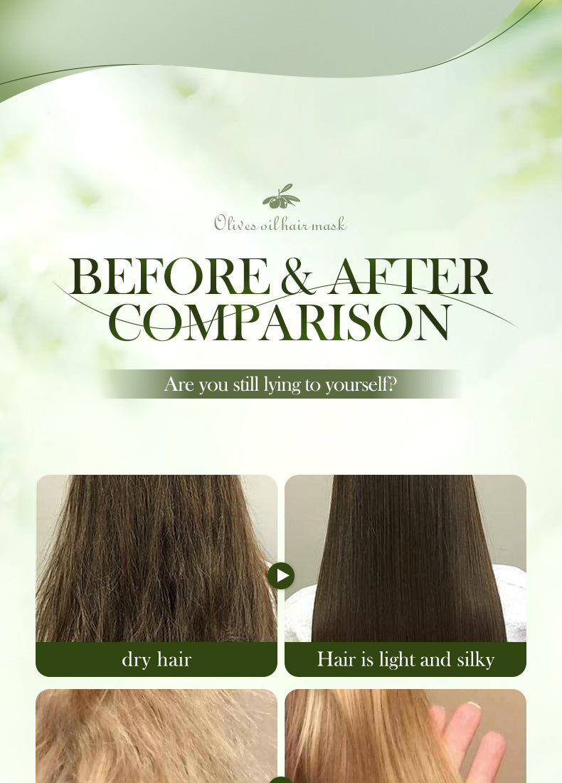 Olive Oil Hair Mask350g SADOER Repair and Improve Frizz Bagged Hair Mask Cross-Border Wholesale - 图片 25
