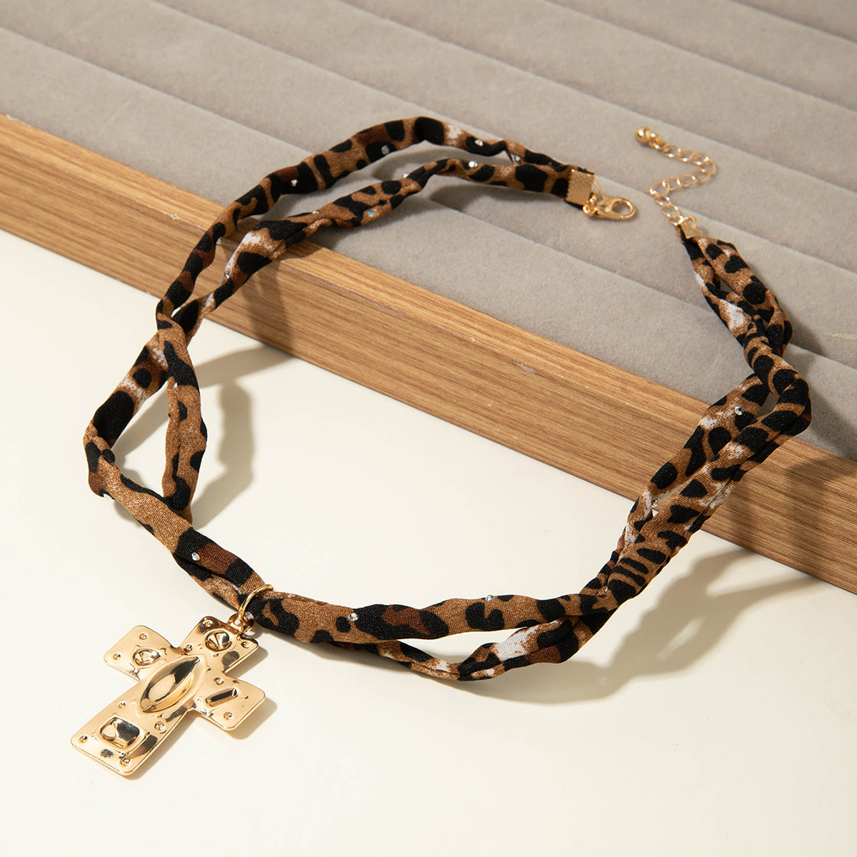 European and American Style Ocean-themed Cross Conch Starfish Pendant Leopard Print Exaggerated Necklace Collarbone Chain Jewelry - 图片 30