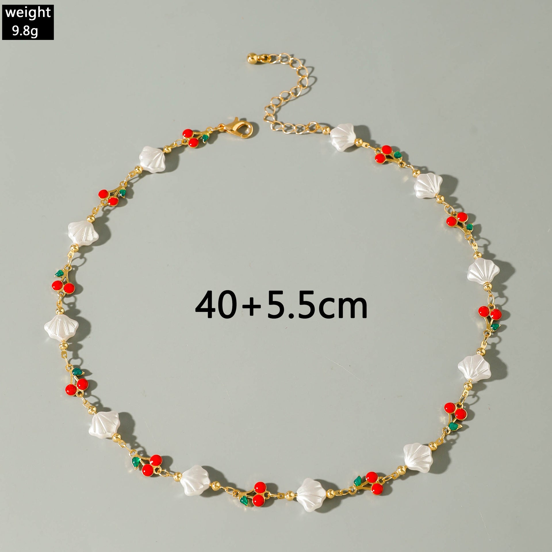 European and American Style Jewelry Light Luxury Imitation Pearl Cherry Necklace High-End Versatile Grass Multi-Layer Stacking Necklace Wholesale - 图片 64