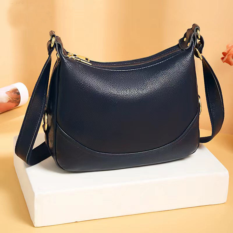 Guangzhou Shiling Genuine Leather Women's Bag for Middle-aged and Elderly Mothers, Multi-pocket Large Capacity Single Shoulder Crossbody Bag Trend - 图片 11