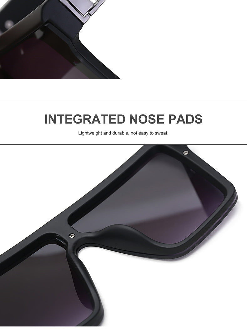 2025New Fashion Sunglasses for Women, Internet Celebrity Style, Large Square Frame Sunglasses for Men, Trendy sunglasses - 图片 14