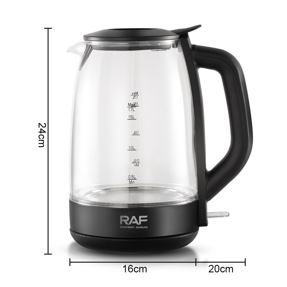 RAF European Standard Electric Kettle Automatic Power-off Glass Electric Kettle Household Kettle Health Care304 Wholesale R.7869 - 图片 4