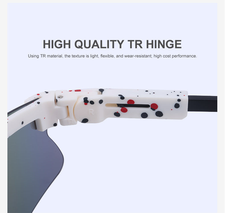 New European and American Style Colorful Outdoor Cycling Windproof Sunglasses for Men and Women Integrated Sports Sun Protection Sunglasses - 图片 15