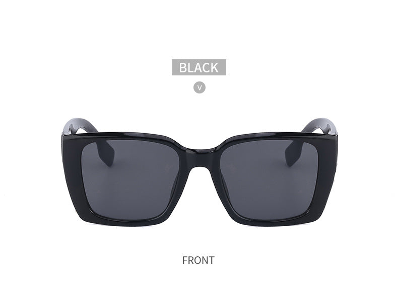 2025New Sunglasses for Women Trendy New European and American Fashion Chain Square Frame Sunglasses for Women Necklace Pendant sunglasses - 图片 36