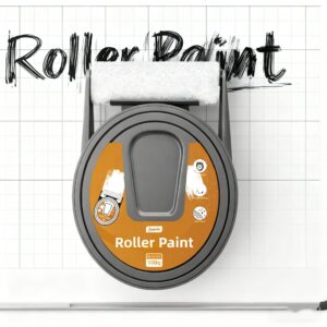 Small Roller Water-Based Latex Paint Wall Renovation Stain Removal Small Roller Brush White Latex Paint Graffiti Cover