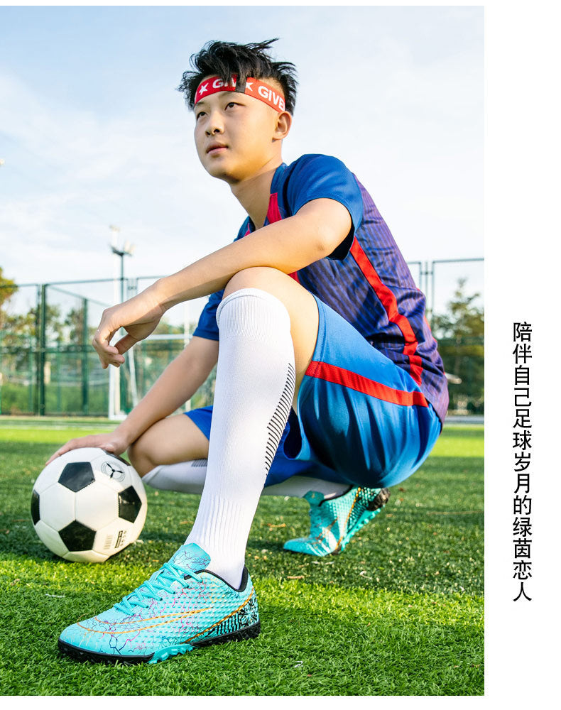 New professional football shoes for men and women AG Spike TF Broken Nail Youth Student Grassland Competition Training Shoes - 图片 26