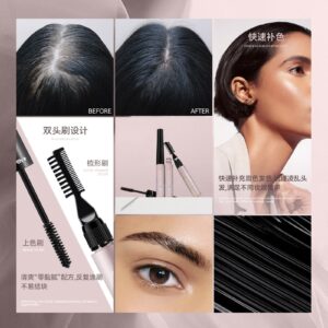 sheloves White Hair Color Stick Covers Gray Roots Non-Staining Waterproof Hair Stick