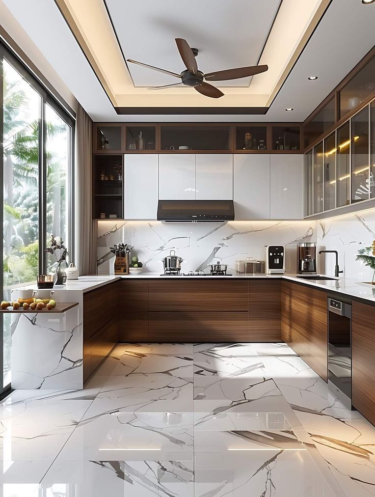 2025 Modern Kitchen Cabinets Furniture Villa Luxury Cabinet Kitchen - 图片 5