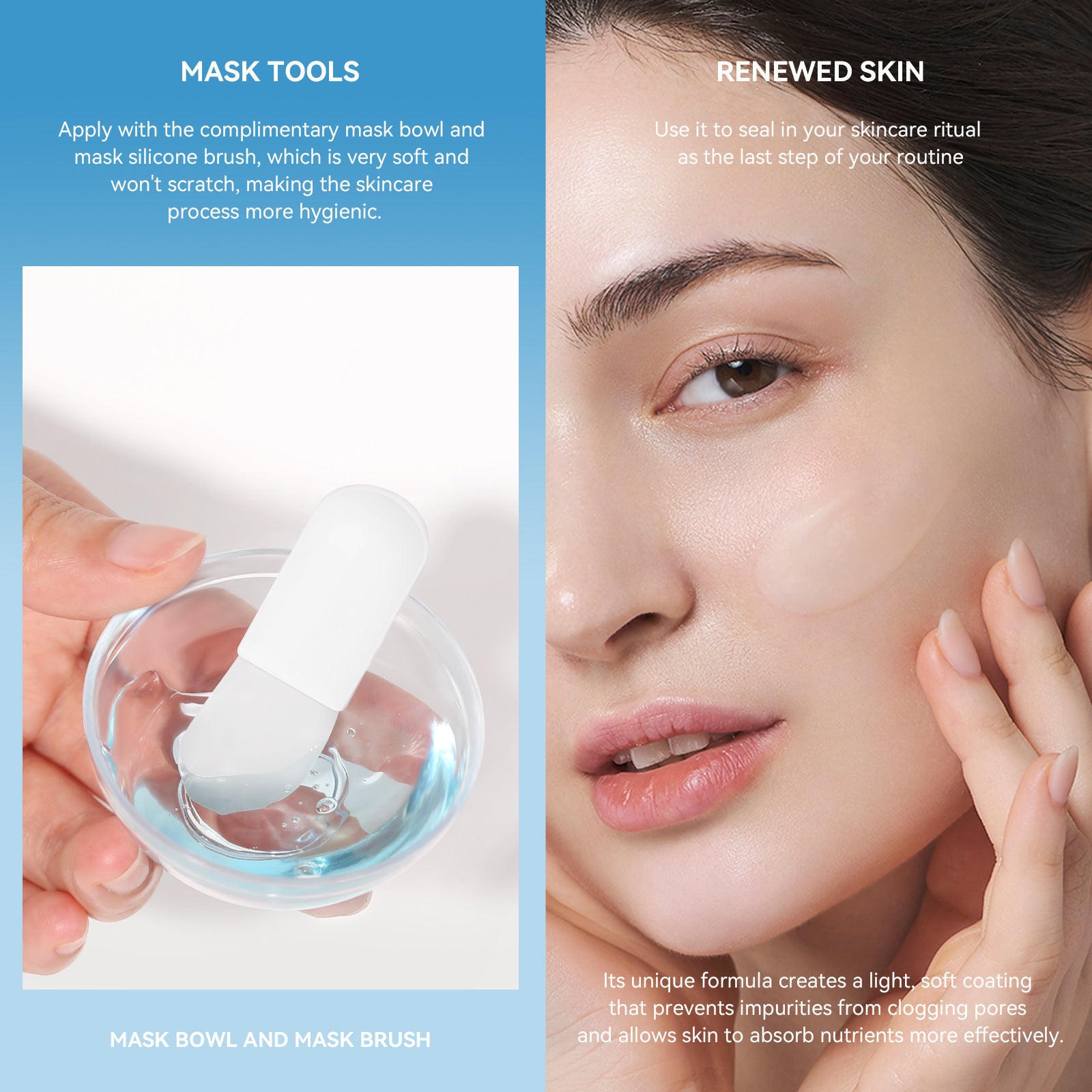 Hydrating and Soothing B5Facial Mask Hydrating Moisturizing Brightening Dullness Emergency Repair Soothing Sensitive Skin Mask Set - 图片 15