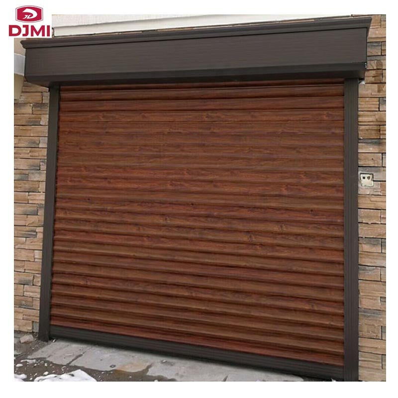 Professional Roll up Aluminum Panel Overhead Door Wood Garage Door - 图片 5