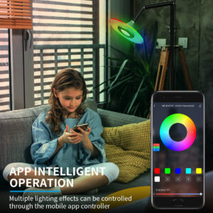Bluetooth Floor Lamp led Floor Lamp rgb Floor Lamp Colorful Atmosphere Light DIY Ceiling-to-Floor Reading Lamp