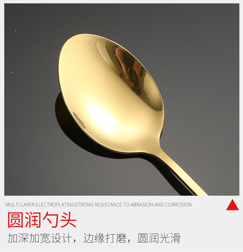 Stainless Steel Cutlery Restaurant Western Steak Knife Fork Imitation Marble Pattern Ceramic Handle Knife Fork Spoon Tea Spoon Tea Fork Set - 图片 50