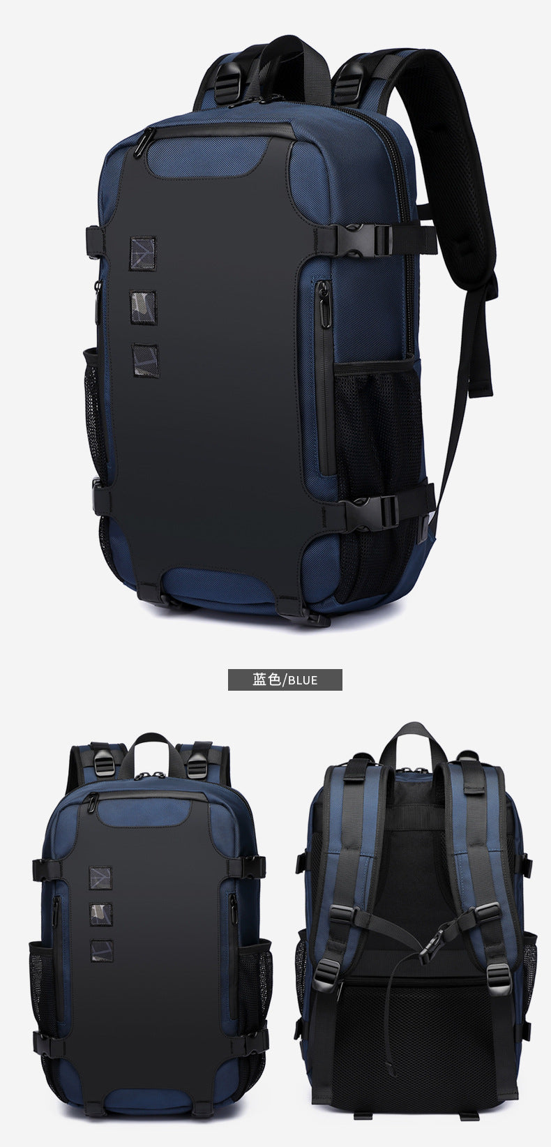 Korean Style Backpack Trendy Brand Laptop School Bag Lightweight Large Capacity Water-Resistant Commuter Bag for Middle and High School Students and College Students - 图片 25