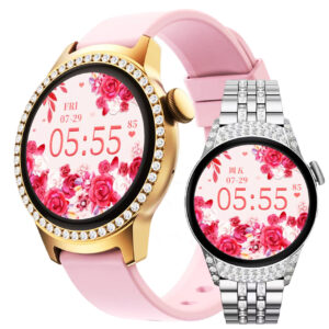 HY-Y16Smart Watch1.09inch Bluetooth Call True Heart Rate Step Count Sleep Exquisite Women's Full Diamond Niche