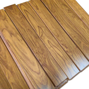 ENF Certified AB Grade Padauk Click Lock Three-Layer Solid Wood Flooring Waterproof Anti-slip for Living Room & Outdoor Use