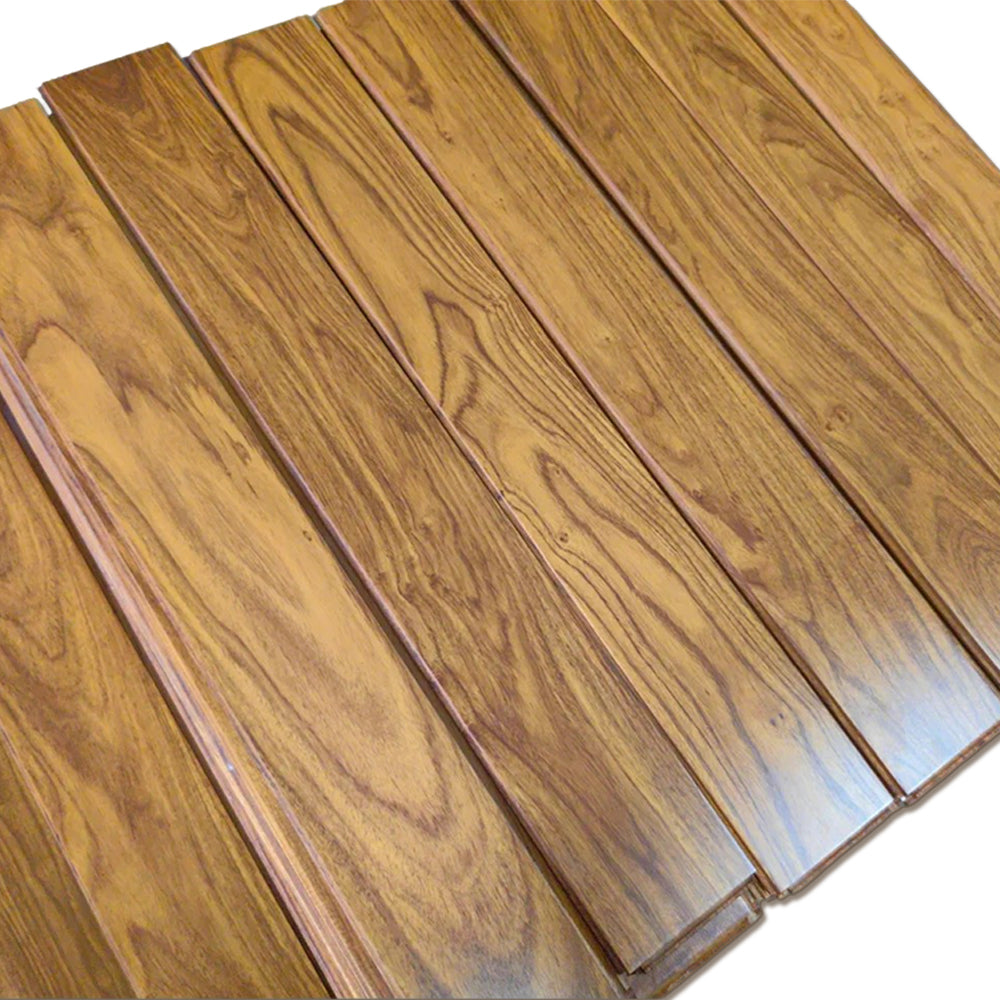 ENF Certified AB Grade Padauk Click Lock Three-Layer Solid Wood Flooring Waterproof Anti-slip for Living Room & Outdoor Use