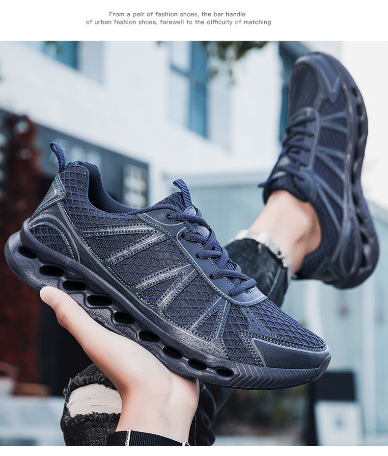 New Men's Running Shoes Large Size Mesh Breathable Casual EVA Lightweight cushioning rebound city commuter shoes - 图片 29