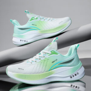 Large Size Summer Jacquard Mesh Breathable Youth Shock Absorption Sports Shoes Student Outdoor Racing Running Shoes