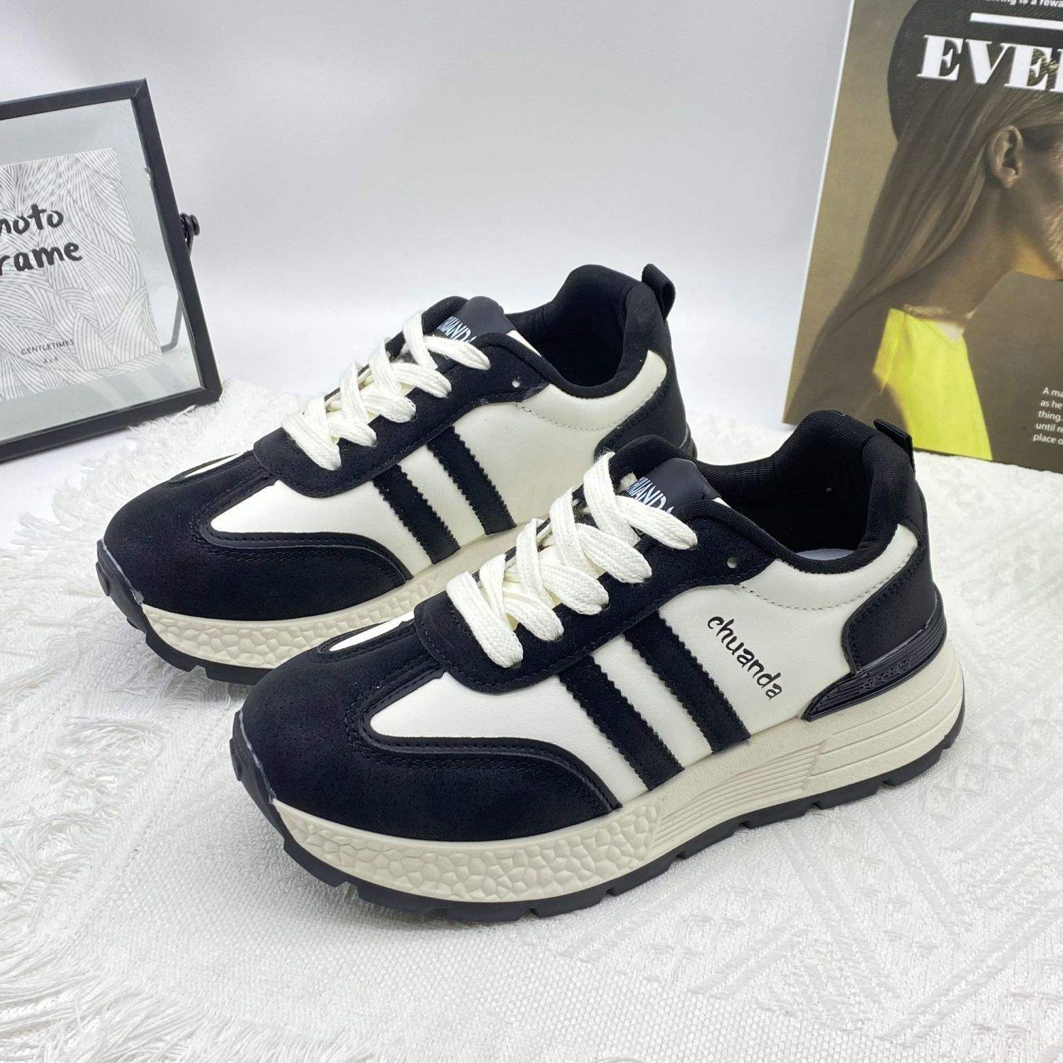 Platform Height Increasing Women's Shoes2025Spring and Summer New Versatile Forrest Gump Soft Sole Sports Casual Dad Shoes - 图片 6