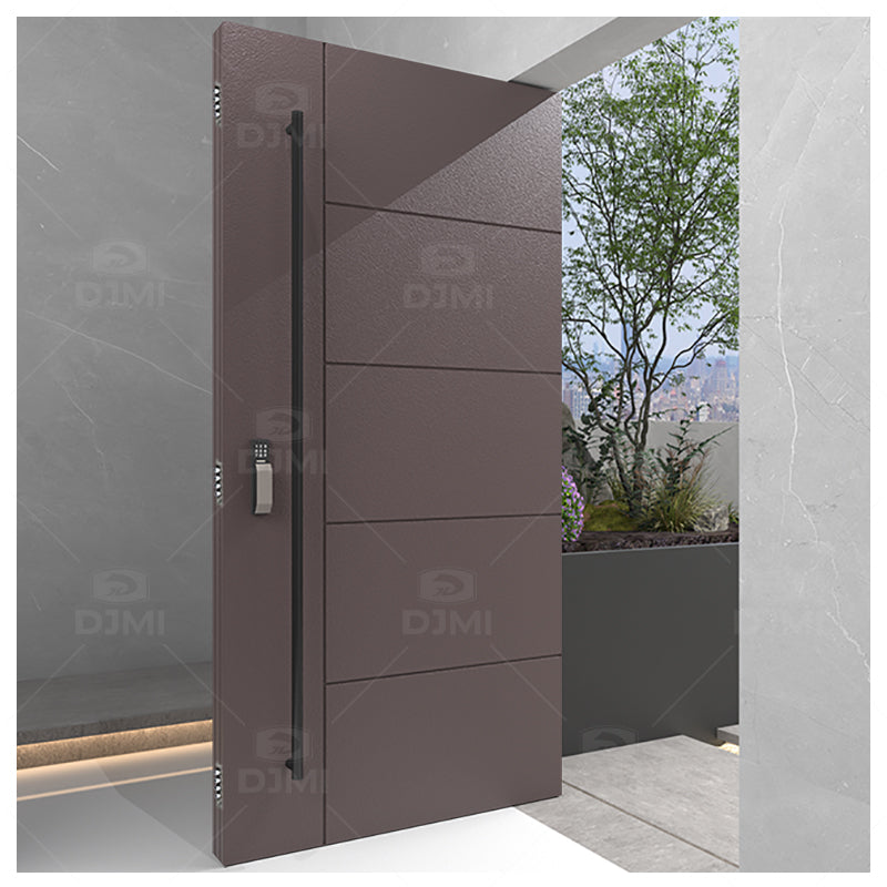 Factory Directly Supply Hot Residential Security Pivot Door Steel Entrance Eecurity Door - 图片 4