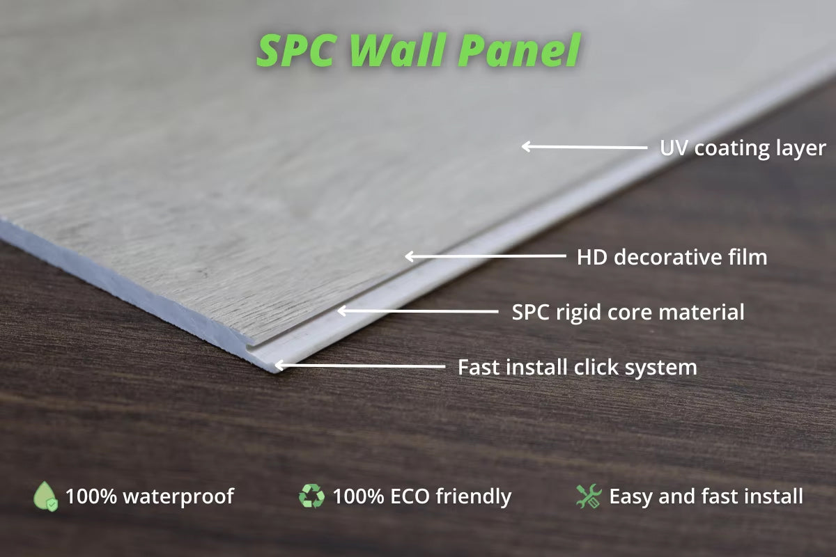 Interior Shower Wet Erea Wall Toung and groove Pvc Plastic Stone Marble Waterproof Spc Wall Panel - 图片 7