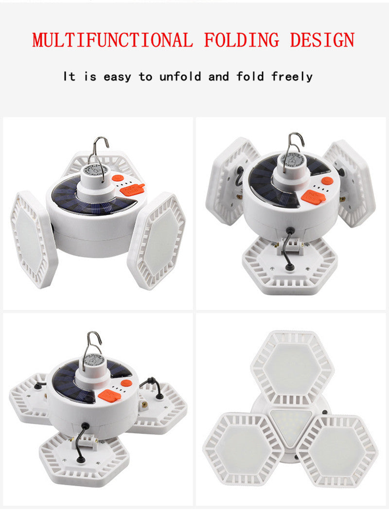 Outdoor LED Tent Light Camping Light with Remote Control Three-Leaf Bulb Emergency Light for Home Power Outage - 图片 16