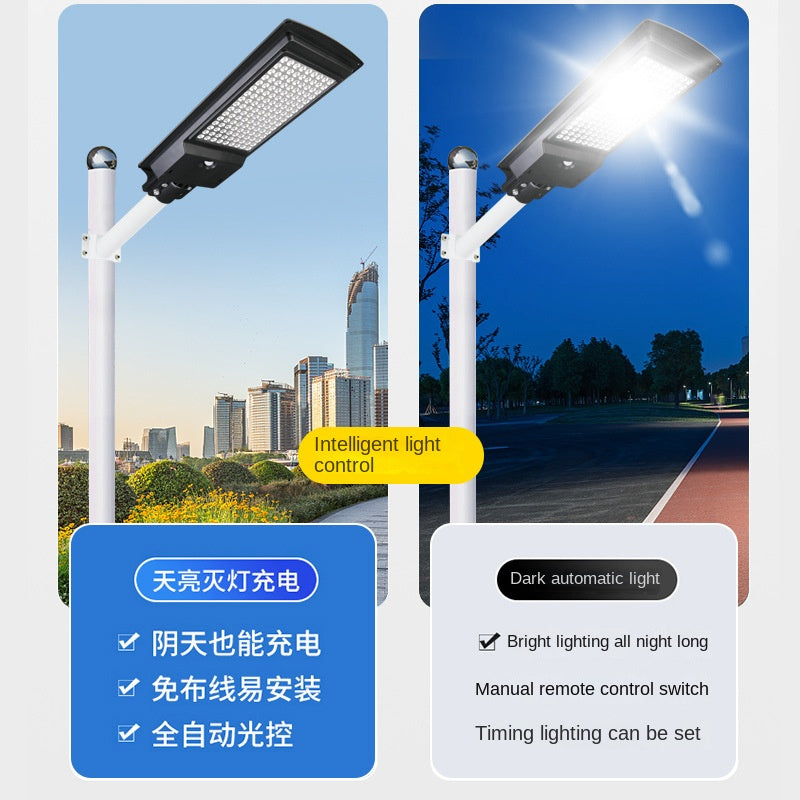 Wholesale Integrated LED Solar Street Light Human Induction New Rural Household Outdoor Garden Lamp ABS Body IP65 for Road - 图片 3