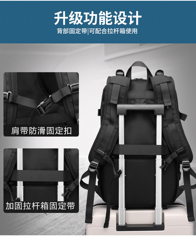 Korean Style Backpack Trendy Brand Laptop School Bag Lightweight Large Capacity Water-Resistant Commuter Bag for Middle and High School Students and College Students - 图片 18