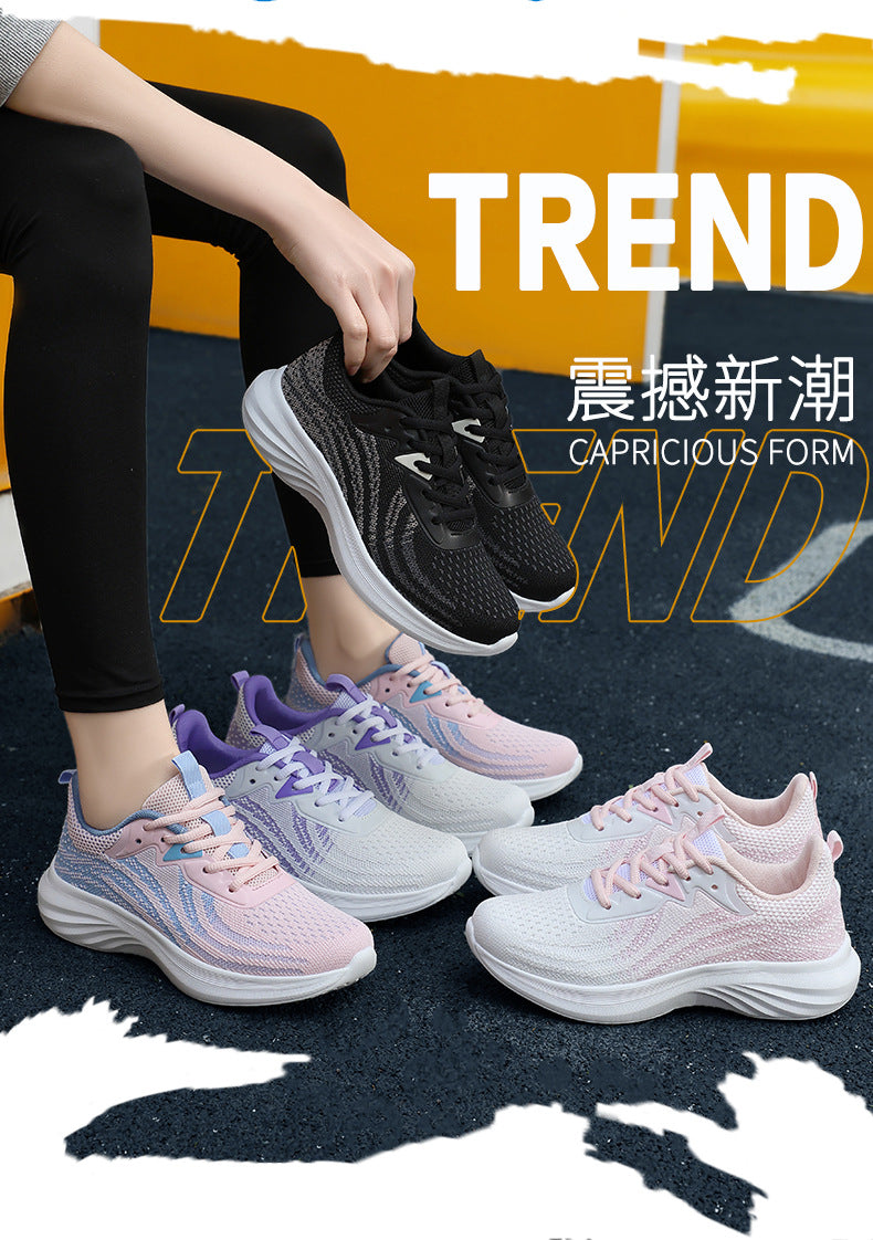 Plus Size Women's Shoes Mesh Breathable Sports Shoes Casual Shoes Lightweight Student Running Shoes Soft Sole Travel Shoes - 图片 12