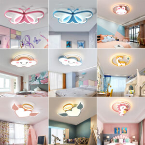 Children's Lamp Eye Protection Cartoon led Ceiling Lamp Boys Girls Kindergarten Lamp Iron Art Room Bedroom Lamp Wholesale