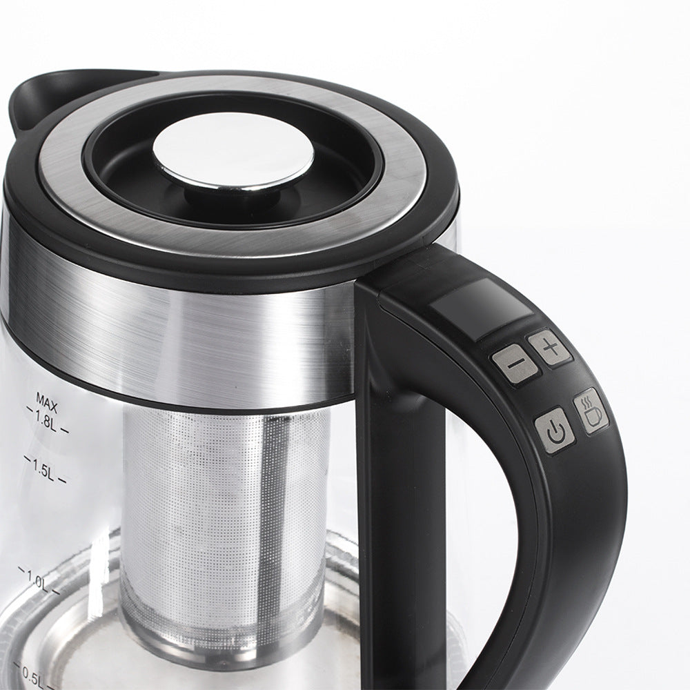 RAF European Standard Electric Kettle Automatic Power Off High Borosilicate Glass Electric Kettle LED Adjustable Temperature with Filter Plug7202 - 图片 15