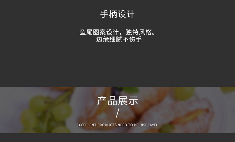 304Stainless Steel Spoon Cooking Restaurant Spoon Pickled Fish Spoon Cartoon Spoon PVD Titanium-plated Colorful Fish Tail Cute Spoon - 图片 32