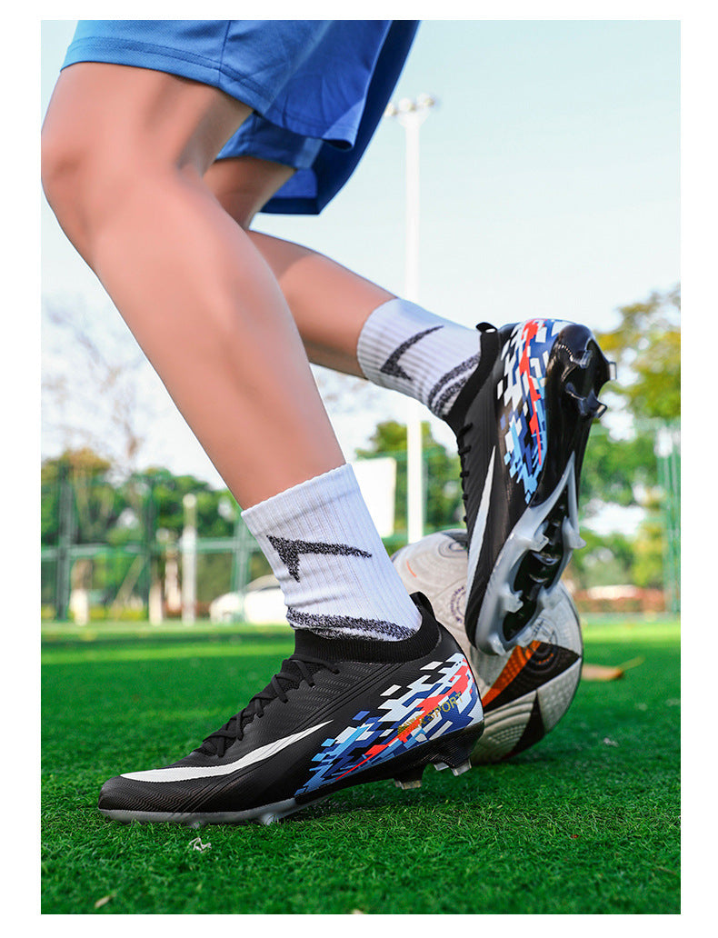 New Large Size Long Spike Football Shoes Low Top Youth Competition Training Student Football Sports Shoes - 图片 18