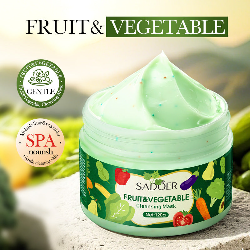 Fruit and Vegetable Cleansing Mask SADOER Deep Cleansing Facial Mud Mask Wholesale