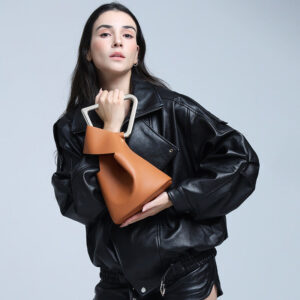 New Irregular Bucket Bag for Women, Large Capacity, Unique Acrylic, Niche Versatile Handbag, Fashionable Women's Bag