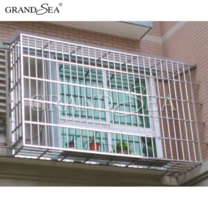 Modern Pretty Ornamental Wrought Iron Window Grill Grates Design for Safety Corrosion Resistance